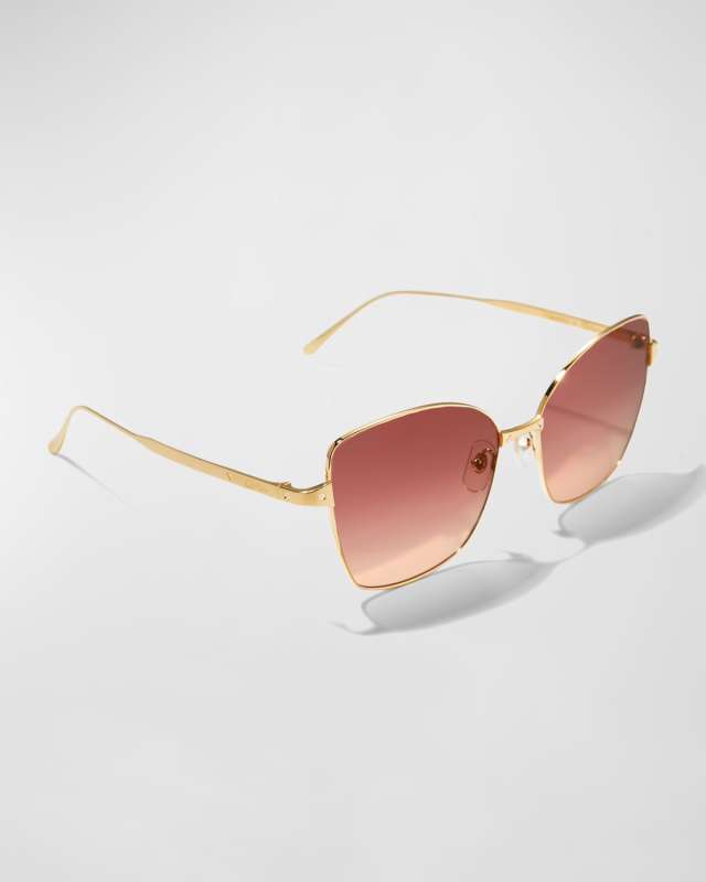 Metal Cat-Eye Sunglasses